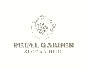 Organic Herbal Mushroom logo design