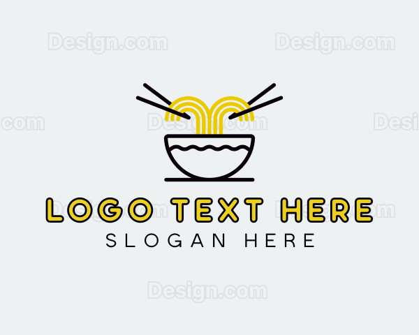 Asian Noodles Cuisine Logo