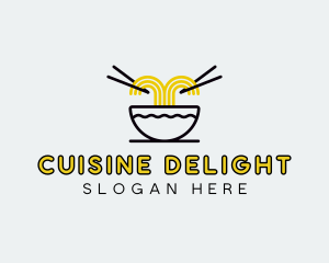 Asian Noodles Cuisine logo design