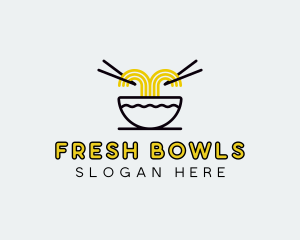 Asian Noodles Cuisine logo design