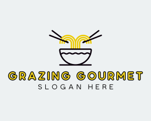 Asian Noodles Cuisine logo design