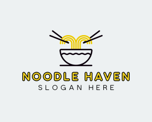 Asian Noodles Cuisine logo design