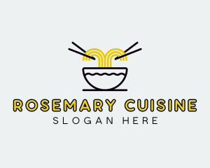 Asian Noodles Cuisine logo design