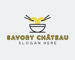 Asian Noodles Cuisine logo design