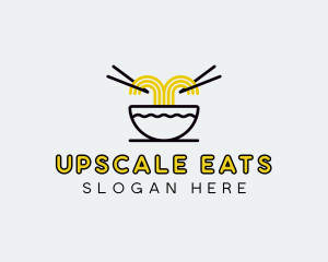 Asian Noodles Cuisine logo design