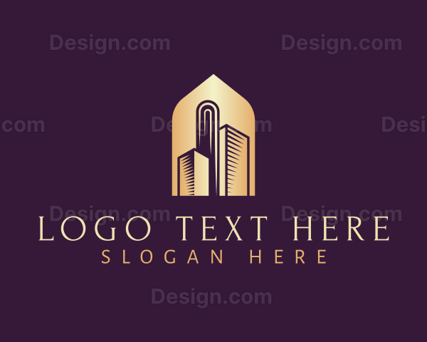 Elegant Skyscraper Building Logo