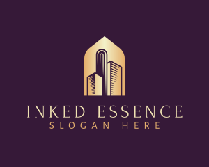 Elegant Skyscraper Building Logo