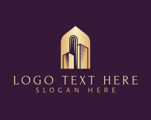 Elegant Skyscraper Building Logo