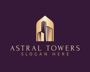 Elegant Skyscraper Building logo