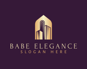 Elegant Skyscraper Building logo design