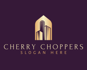 Elegant Skyscraper Building logo design