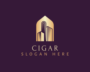 Elegant Skyscraper Building logo design