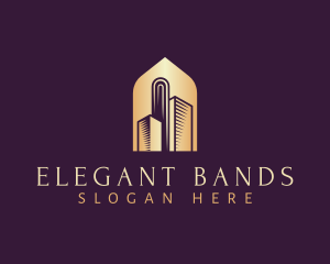 Elegant Skyscraper Building logo design