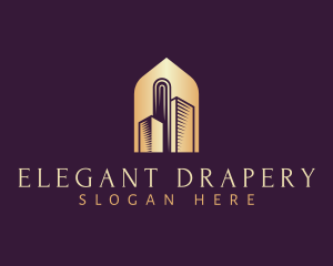 Elegant Skyscraper Building logo design