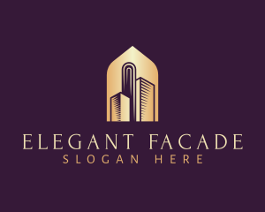 Elegant Skyscraper Building logo design