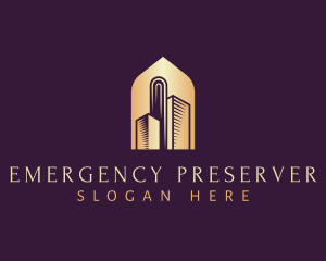 Elegant Skyscraper Building logo design