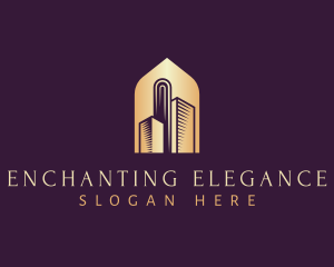 Elegant Skyscraper Building logo design