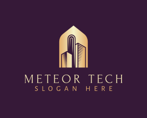 Elegant Skyscraper Building logo design