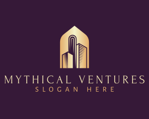 Elegant Skyscraper Building logo design