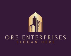 Elegant Skyscraper Building logo design