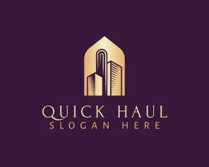 Elegant Skyscraper Building logo design