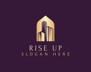 Elegant Skyscraper Building logo design