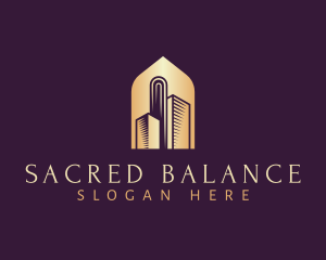 Elegant Skyscraper Building logo design