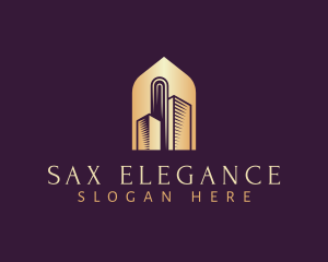 Elegant Skyscraper Building logo design