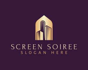 Elegant Skyscraper Building logo design