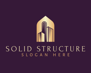 Elegant Skyscraper Building logo design