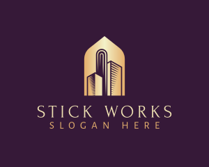 Elegant Skyscraper Building logo design