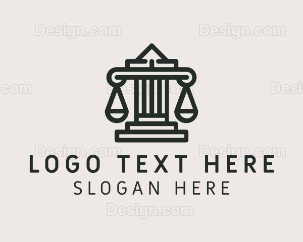 Legal Scale Column Logo