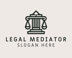 Legal Scale Column  logo design