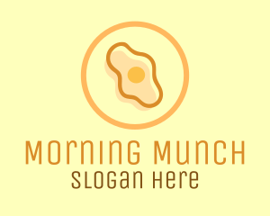 Egg Breakfast Cafeteria Circle logo
