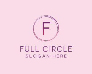 Thin Gradient Circle  logo design