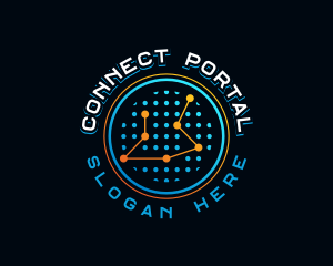 Data Connect Technology logo design