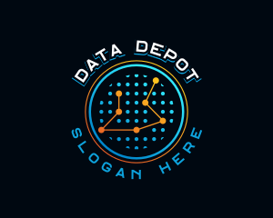 Data Connect Technology logo design