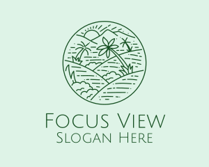 Green Hills View  logo design