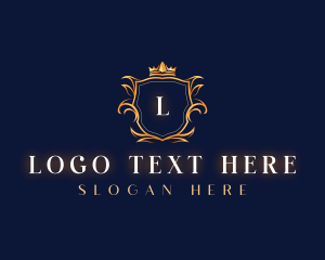 Elegant Shield Crown logo