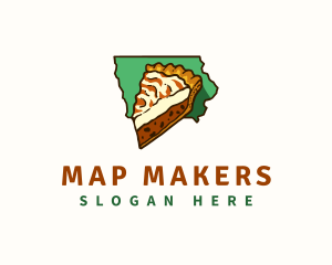 Iowa Pie Dessert logo design