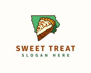 Iowa Pie Dessert logo design