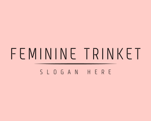 Feminine Apparel Wordmark logo design