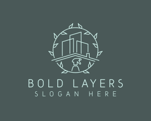 Eco Building Cleaning logo design