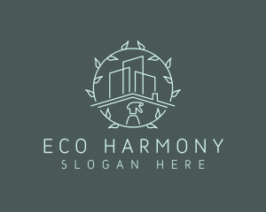 Eco Building Cleaning logo design