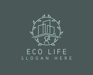 Eco Building Cleaning logo design