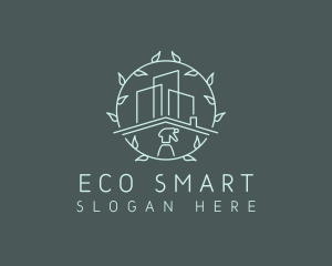 Eco Building Cleaning logo design