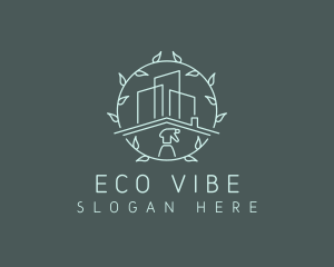 Eco Building Cleaning logo design