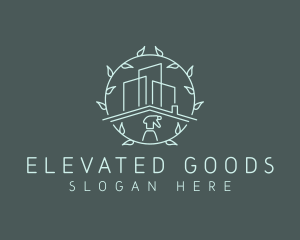 Eco Building Cleaning logo design