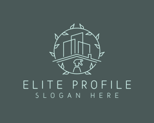 Eco Building Cleaning logo design