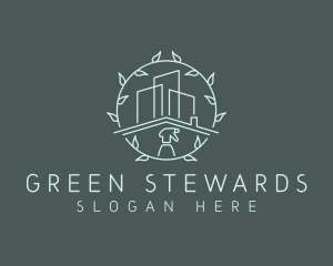 Eco Building Cleaning logo design